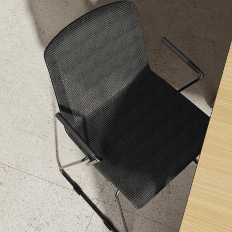 Cubix-C Mesh Sled Public Chair