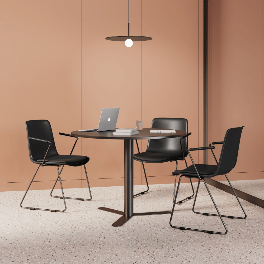 Cubix-C Mesh Sled Public Chair