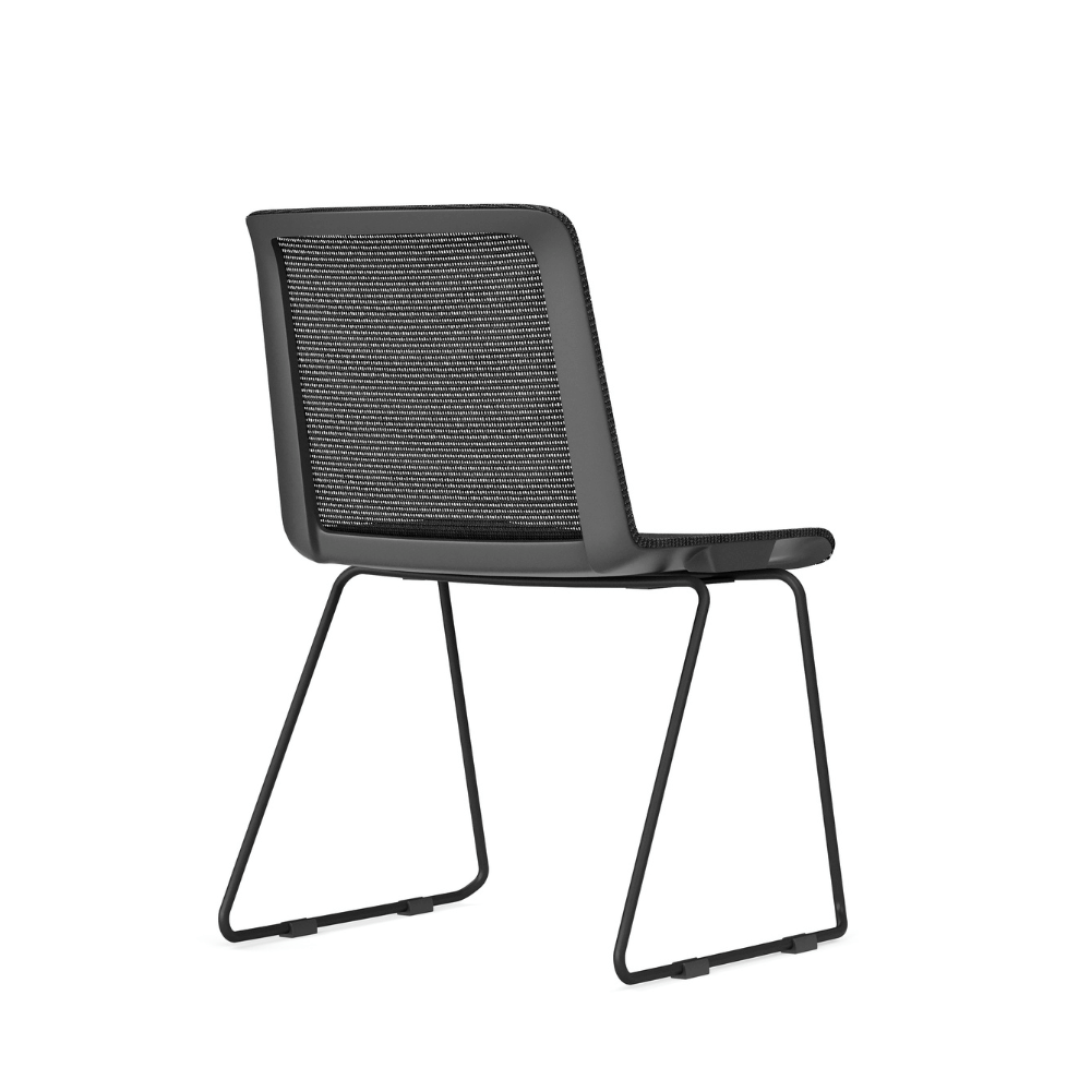 Cubix-C Mesh Sled Public Chair