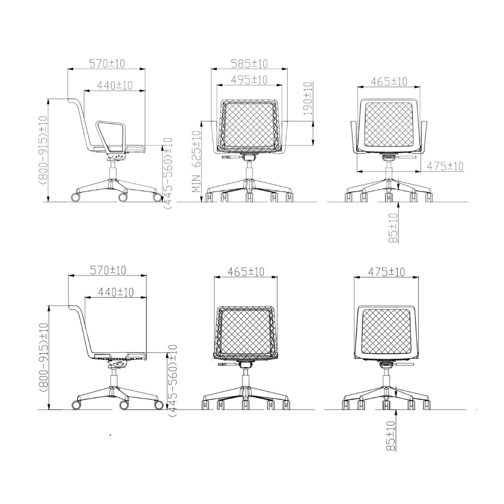 Cubix-D Mesh Swivel Office Chair