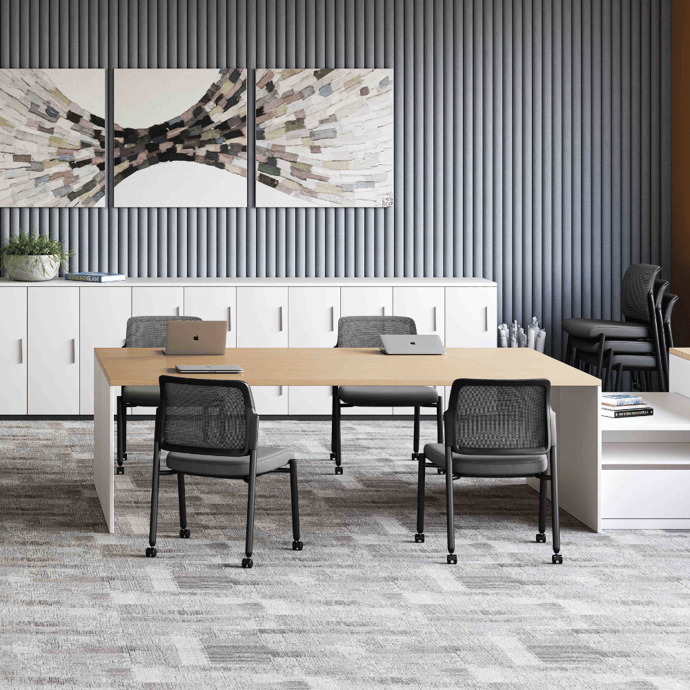 Cumulus-B Modular Stackable Training Chair with Armrest