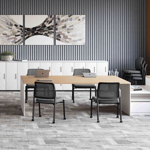 Cumulus-B Modular Stackable Training Chair with Armrest