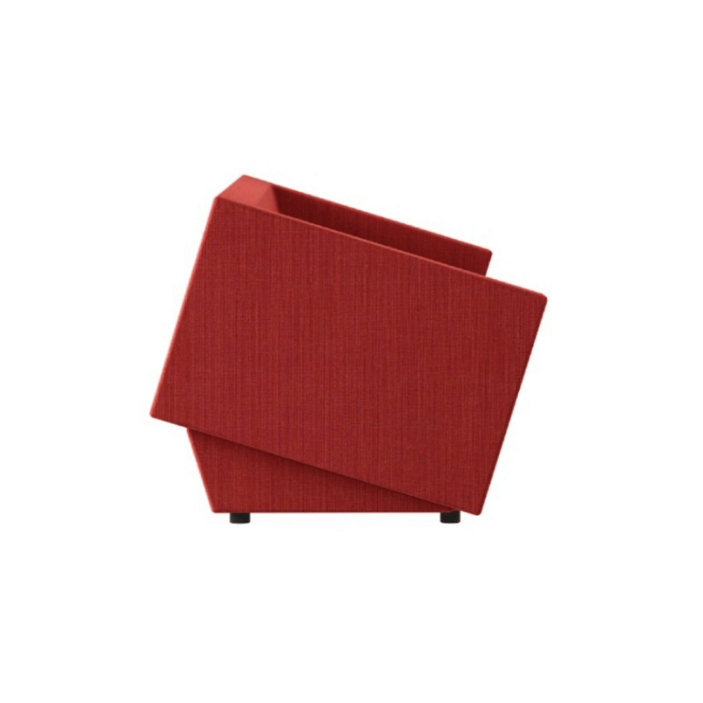 Cut Three Seater Cubical Fabric Office Lounge Sofa