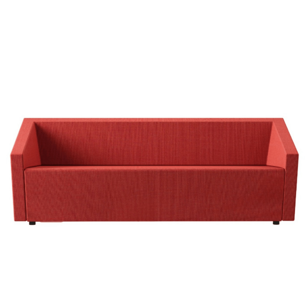 Cut Three Seater Cubical Fabric Office Lounge Sofa
