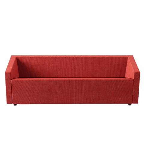 Cut Three Seater Cubical Fabric Office Lounge Sofa