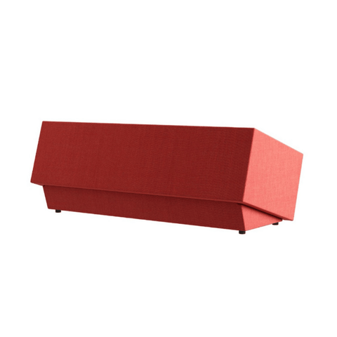 Cut Three Seater Cubical Fabric Office Lounge Sofa