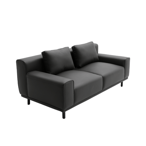 Daintree Two Seater Leather Office Commercial Lounge Sofa