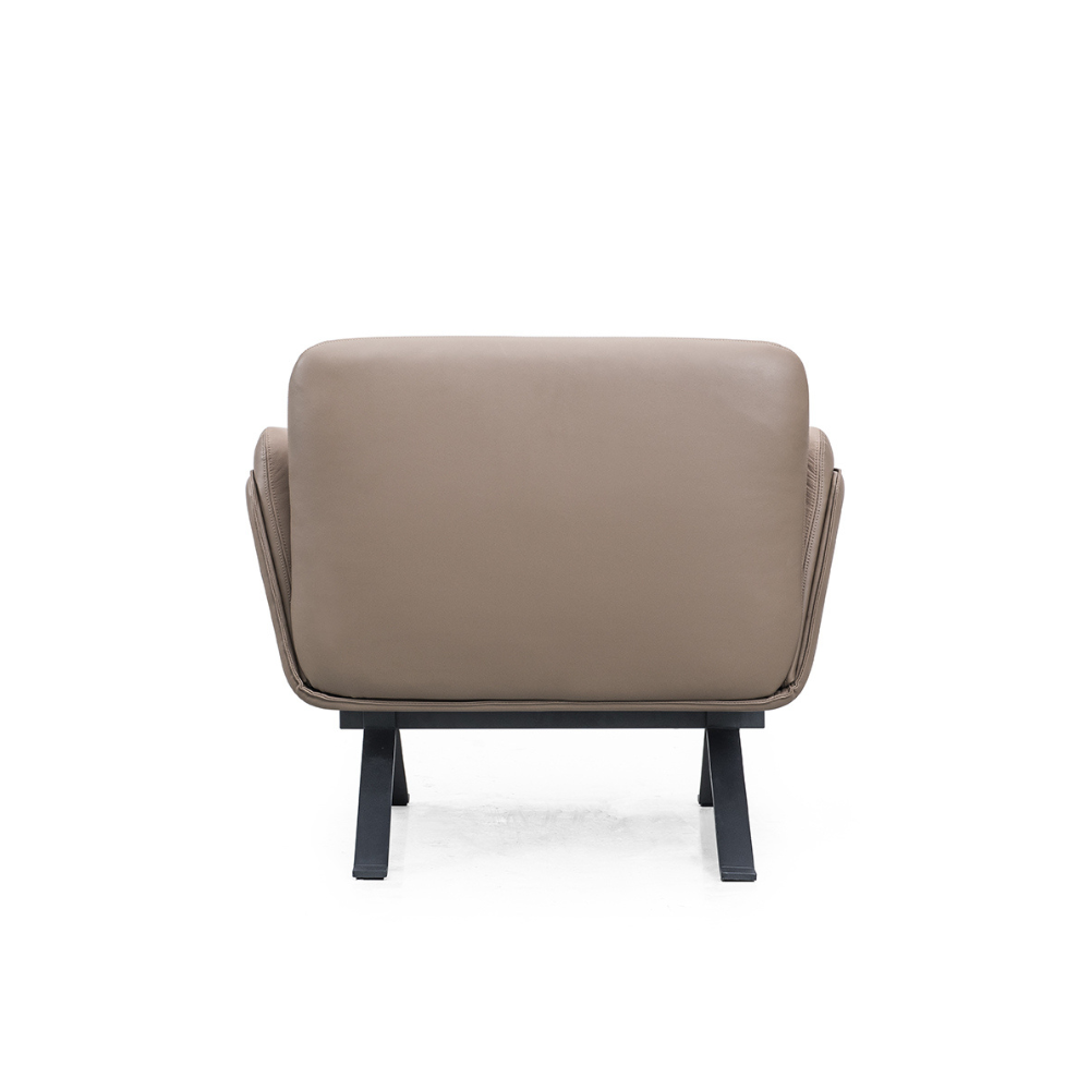 Dawin Single Modern Seater Modern Office Lounge Sofa with Ottoman - Gavisco Premium Office Furniture