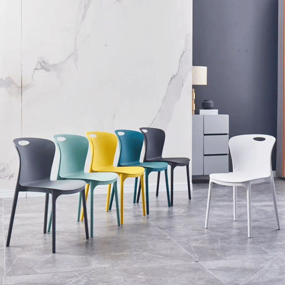Decka Modern Stackable Plastic Chair