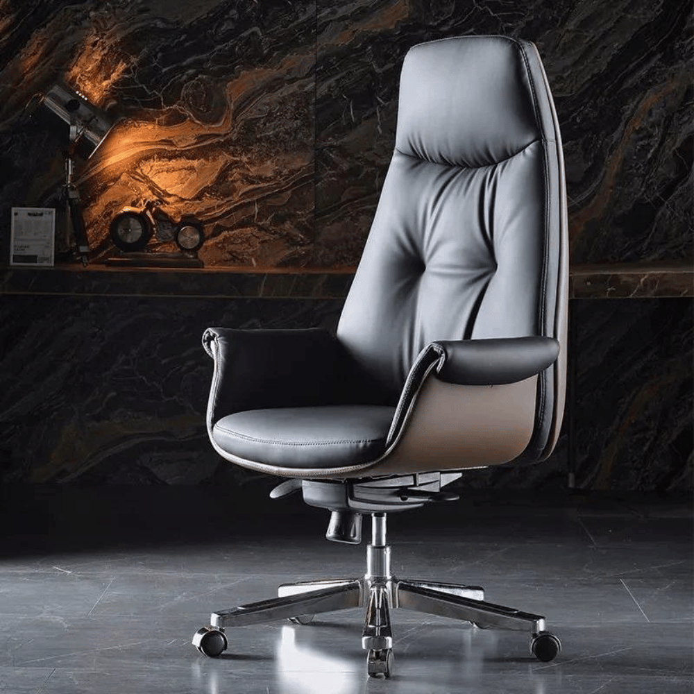 Delta-V Mid Back Office Leather Visitor Meeting Cantilever Chair - Gavisco Office Furniture