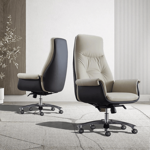 Delta-V Mid Back Office Leather Visitor Meeting Cantilever Chair - Gavisco Office Furniture