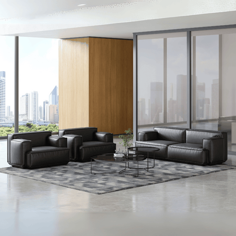Diamond Single Seater Square Arm Lounge Sofa