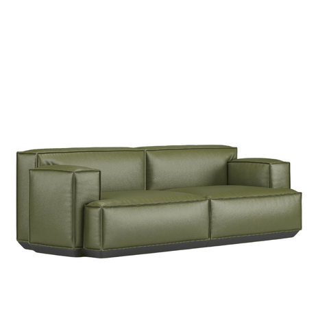 Diamond Three Seater Square Arm Lounge Sofa