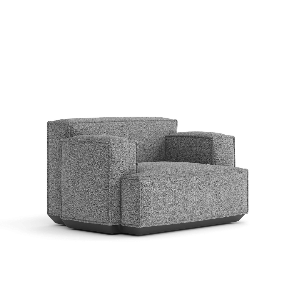 Diamond Single Seater Square Arm Lounge Sofa