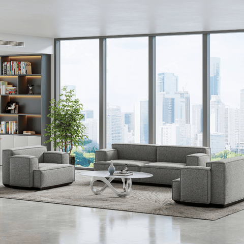 Diamond Single Seater Square Arm Lounge Sofa