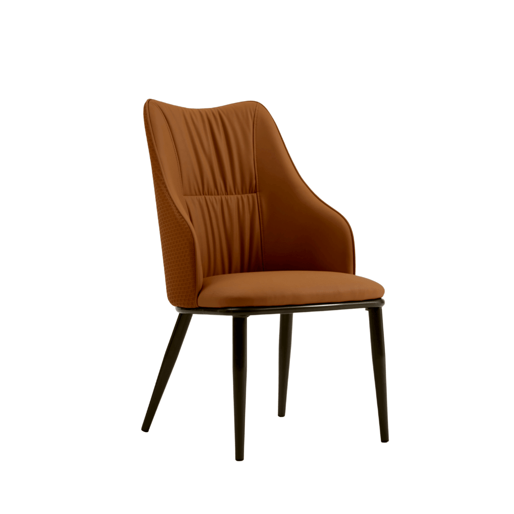 Dias Modern Leather Dining Room Side Chair - Gavisco Office Furniture