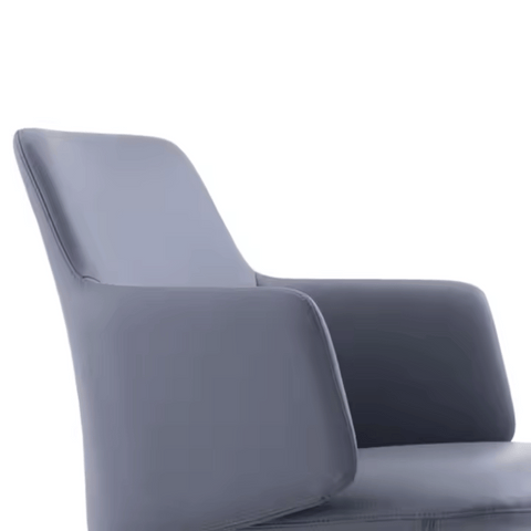 Dolphin Mid Back Office Leather Conference Meeting Chair