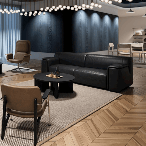Double Skin Milk Modern Sectional Chaise Sofa
