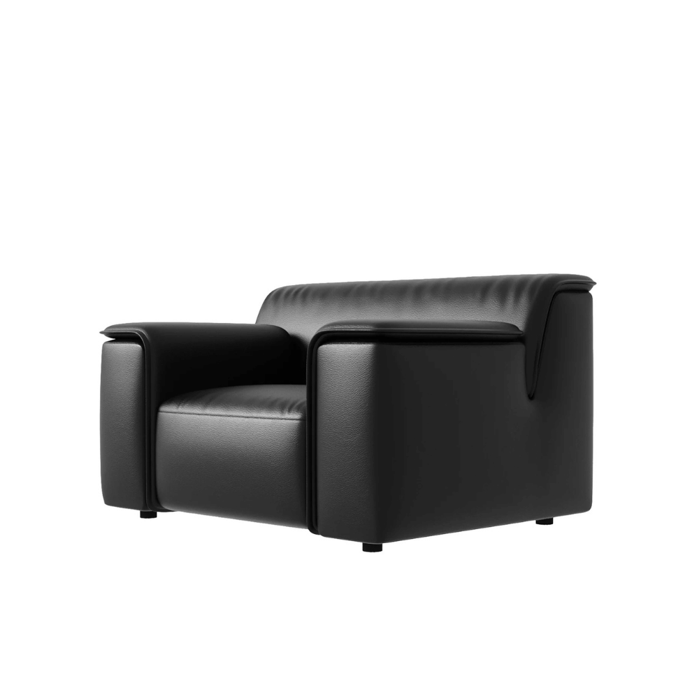 Double Skin Milk Modern Sectional Chaise Sofa