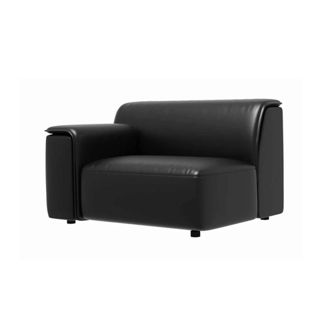 Double Skin Milk Modern Sectional Chaise Sofa