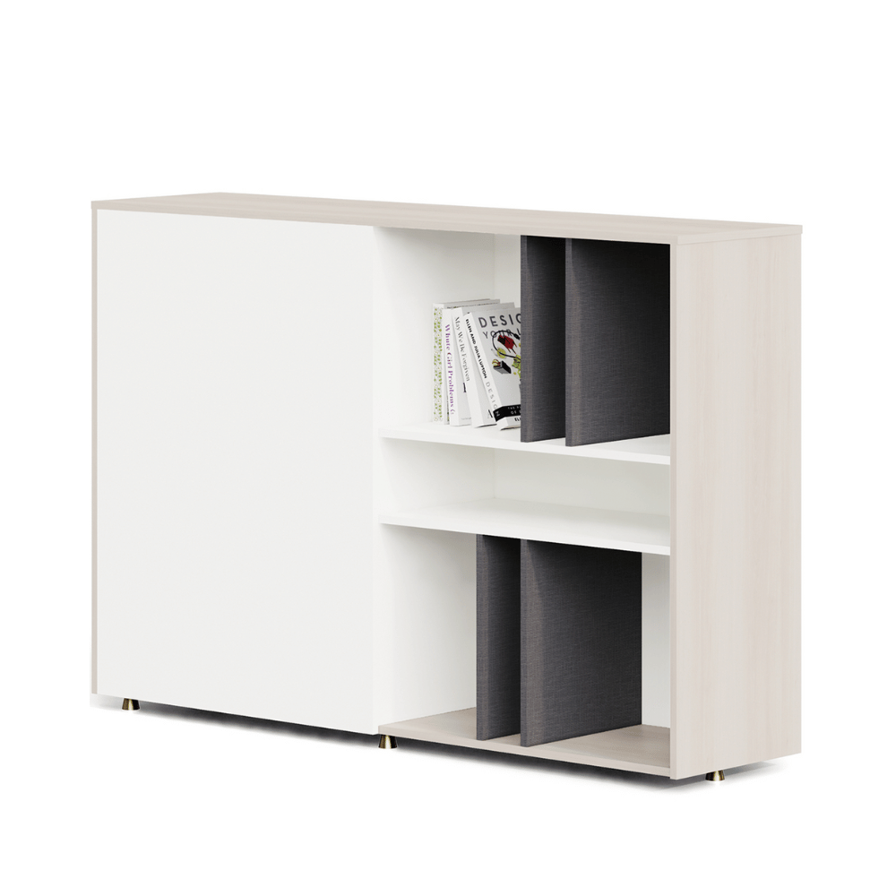 Dual-B Office Wooden Double Sided Partition Low Cabinet
