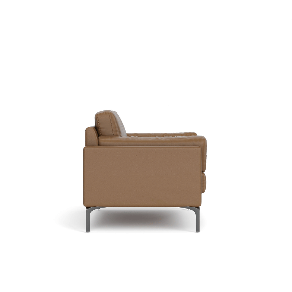 Duca Single Seater Commercial Leather Lounge Sofa