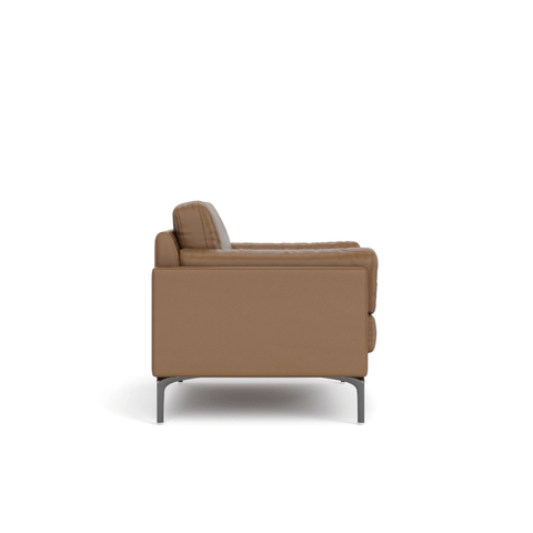 Duca Single Seater Commercial Leather Lounge Sofa