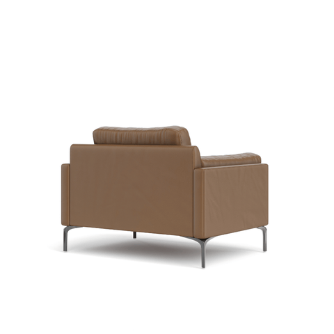 Duca Single Seater Commercial Leather Lounge Sofa