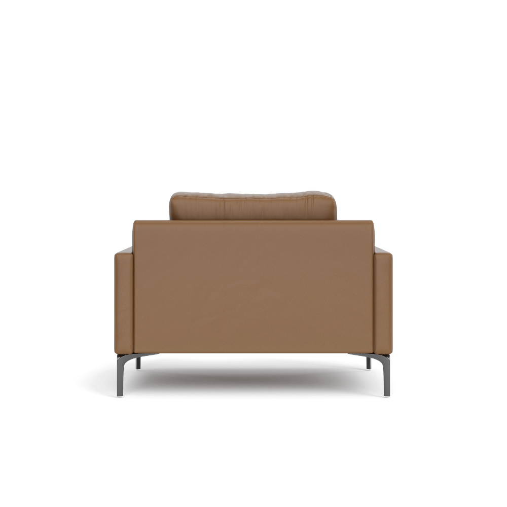 Duca Single Seater Commercial Leather Lounge Sofa