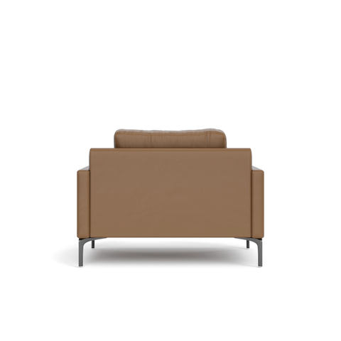 Duca Single Seater Commercial Leather Lounge Sofa