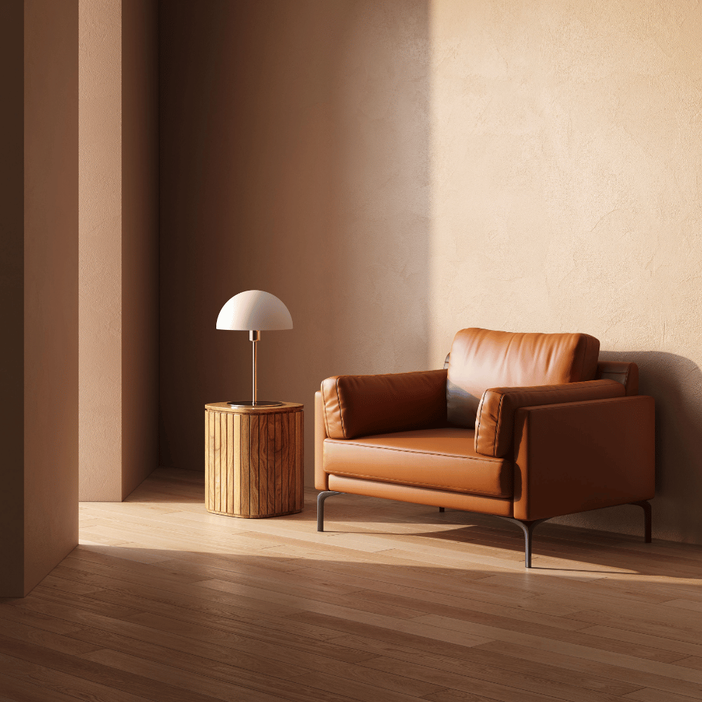 Duca Single Seater Commercial Leather Lounge Sofa