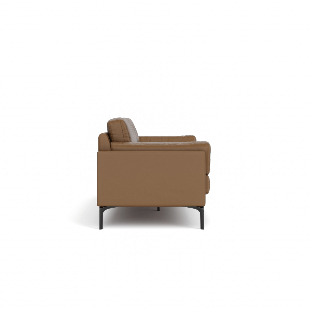 Duca Three Seater Commercial Leather Lounge Sofa