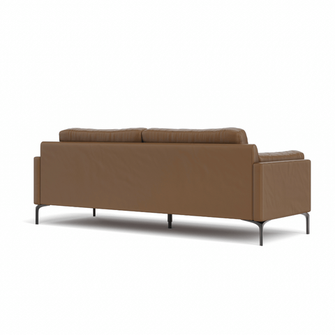 Duca Three Seater Commercial Leather Lounge Sofa