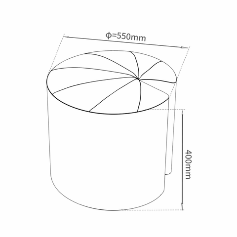 Duckweed Sofa Ottoman Pouf