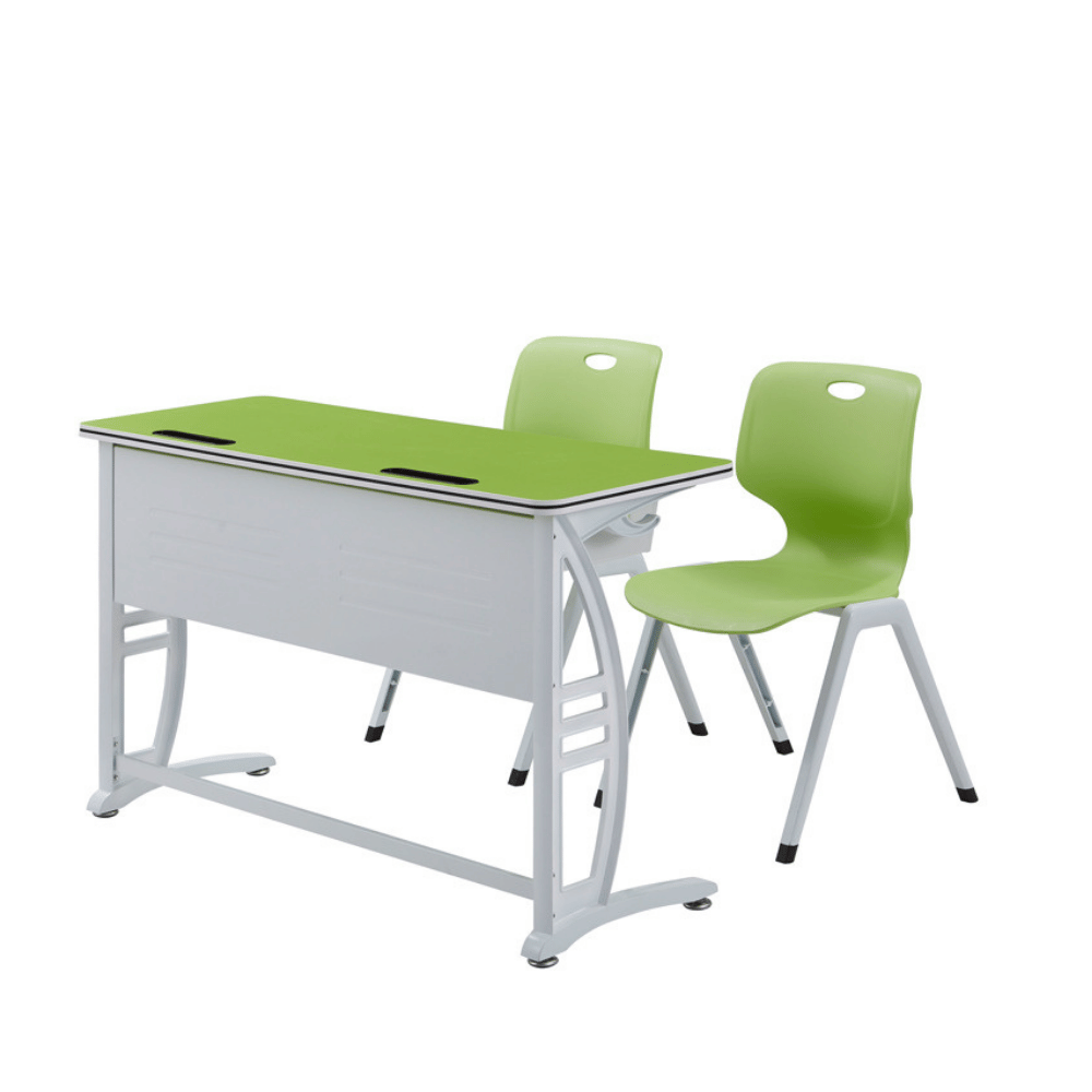 Duties Metal Frame School Desk and Chair Set
