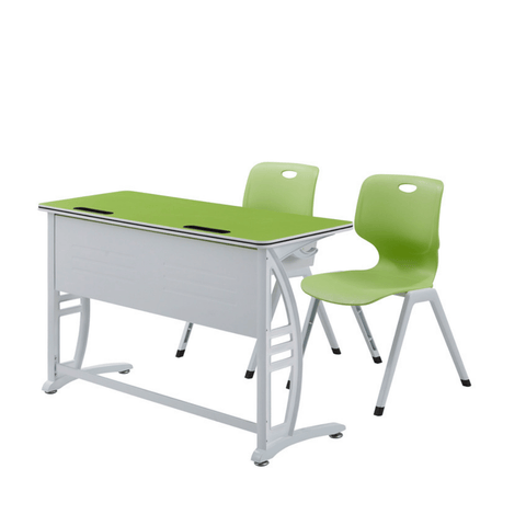 Duties Metal Frame School Desk and Chair Set