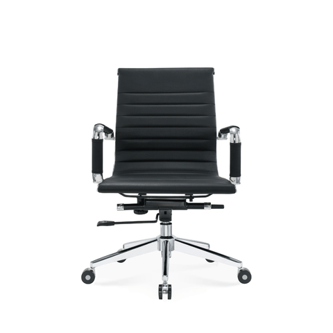 Eames2-M Mid Back Office Leather Conference Meeting Chair