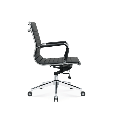 Eames2-M Mid Back Office Leather Conference Meeting Chair