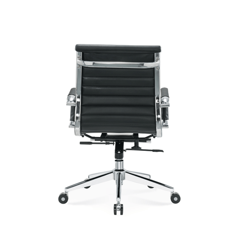 Eames2-M Mid Back Office Leather Conference Meeting Chair