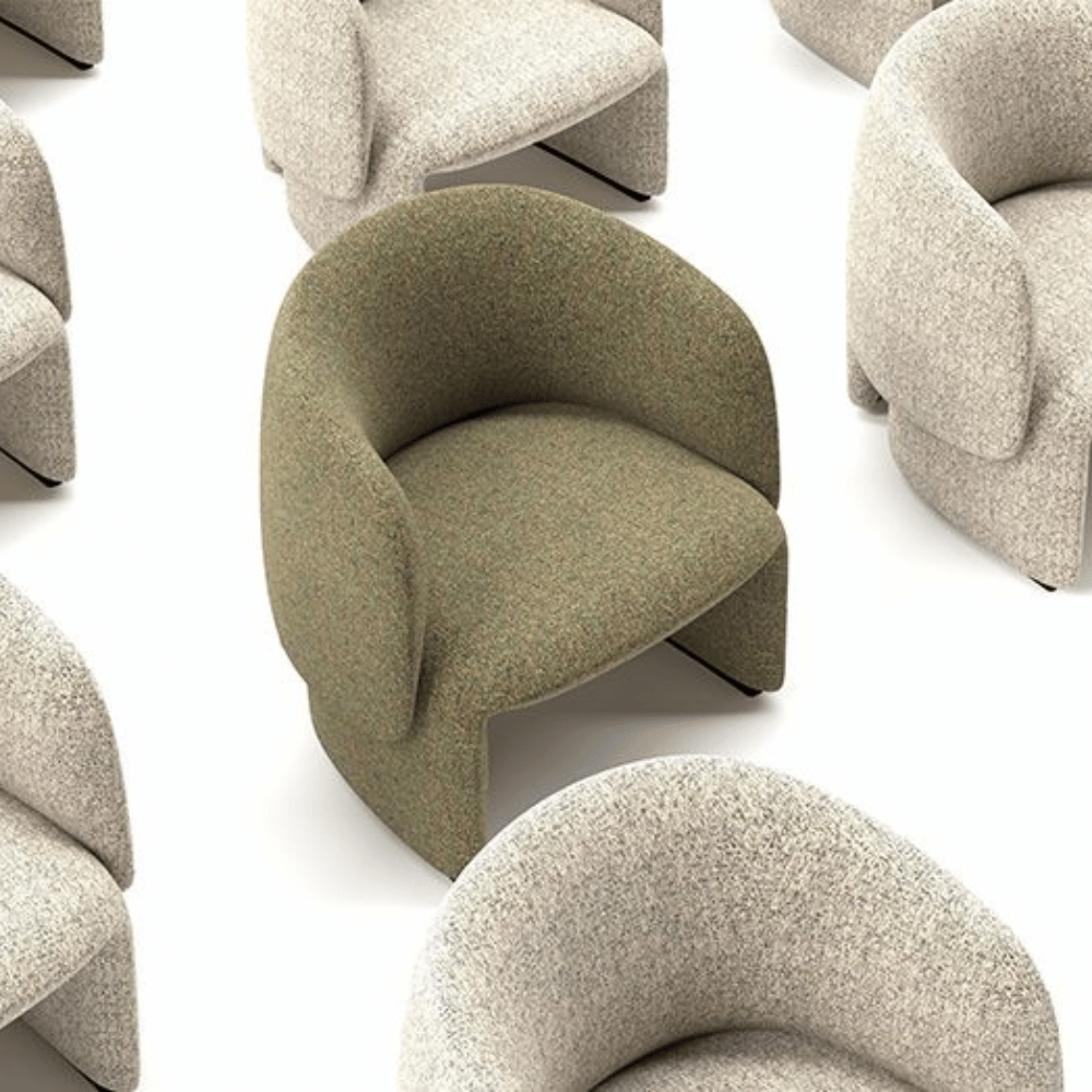 Elephant-A Office Fabric Leisure Lounge Armchair - Gavisco Office Furniture