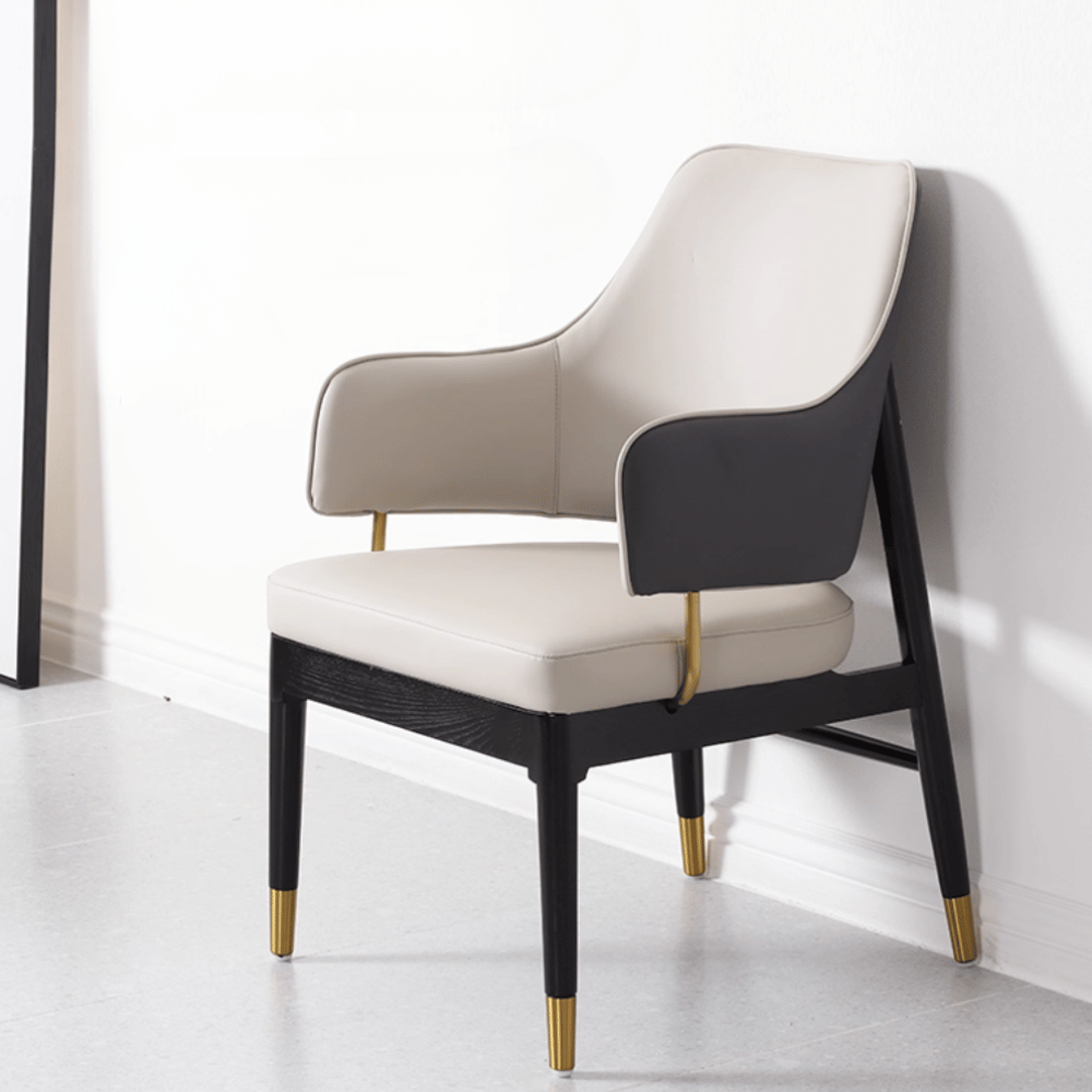Ellis Modern Luxury Leather Dining Room Side Chair