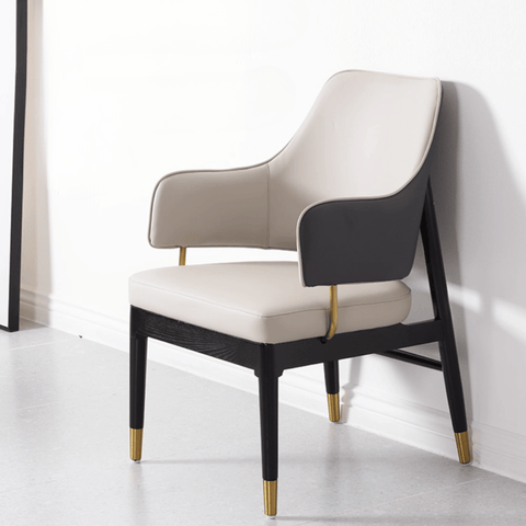 Ellis Modern Luxury Leather Dining Room Side Chair