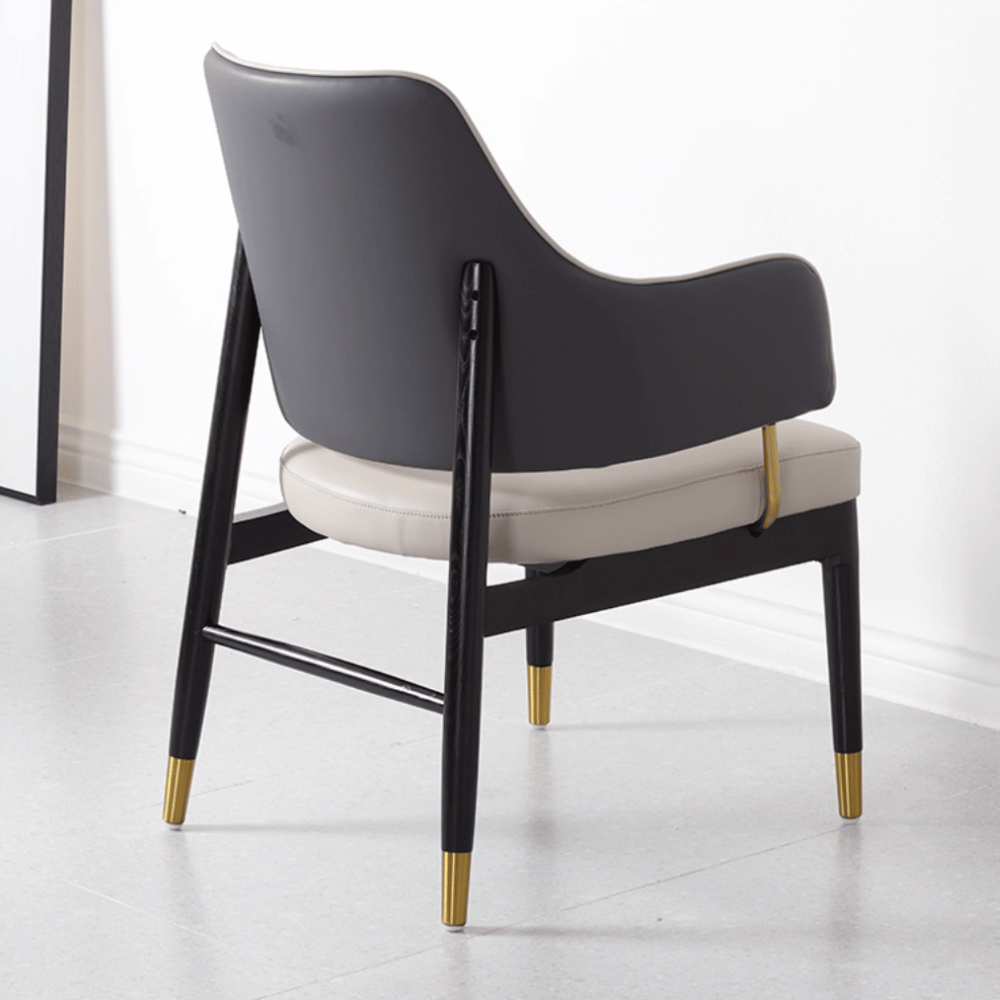 Ellis Modern Luxury Leather Dining Room Side Chair