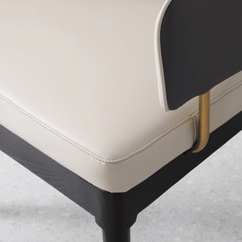 Ellis Modern Luxury Leather Dining Room Side Chair