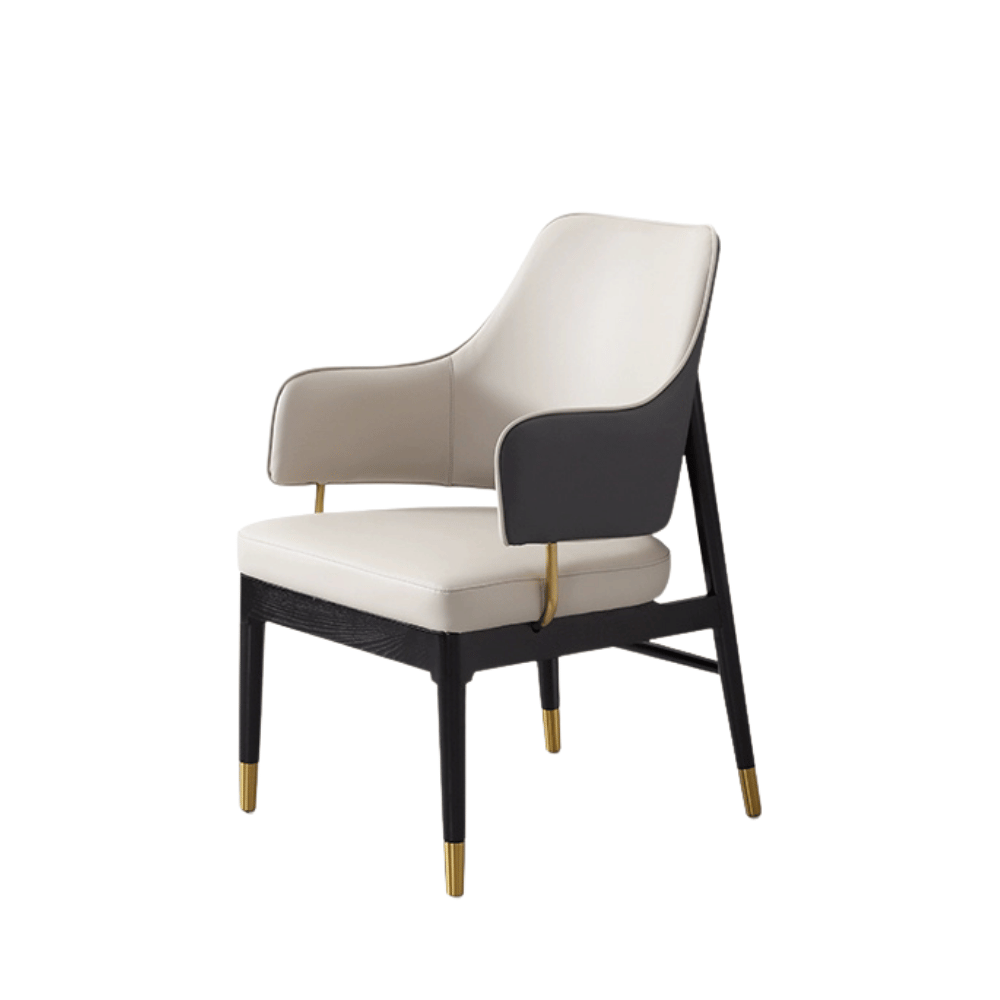 Ellis Modern Luxury Leather Dining Room Side Chair