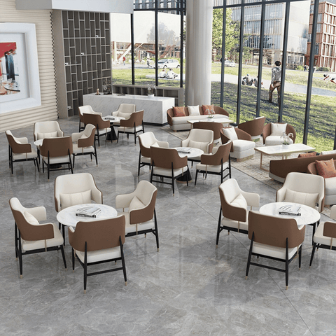 Ellis Modern Luxury Leather Dining Room Side Chair