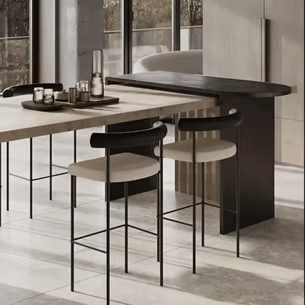 Emir Minimalist Slim High Bar Stool Chair