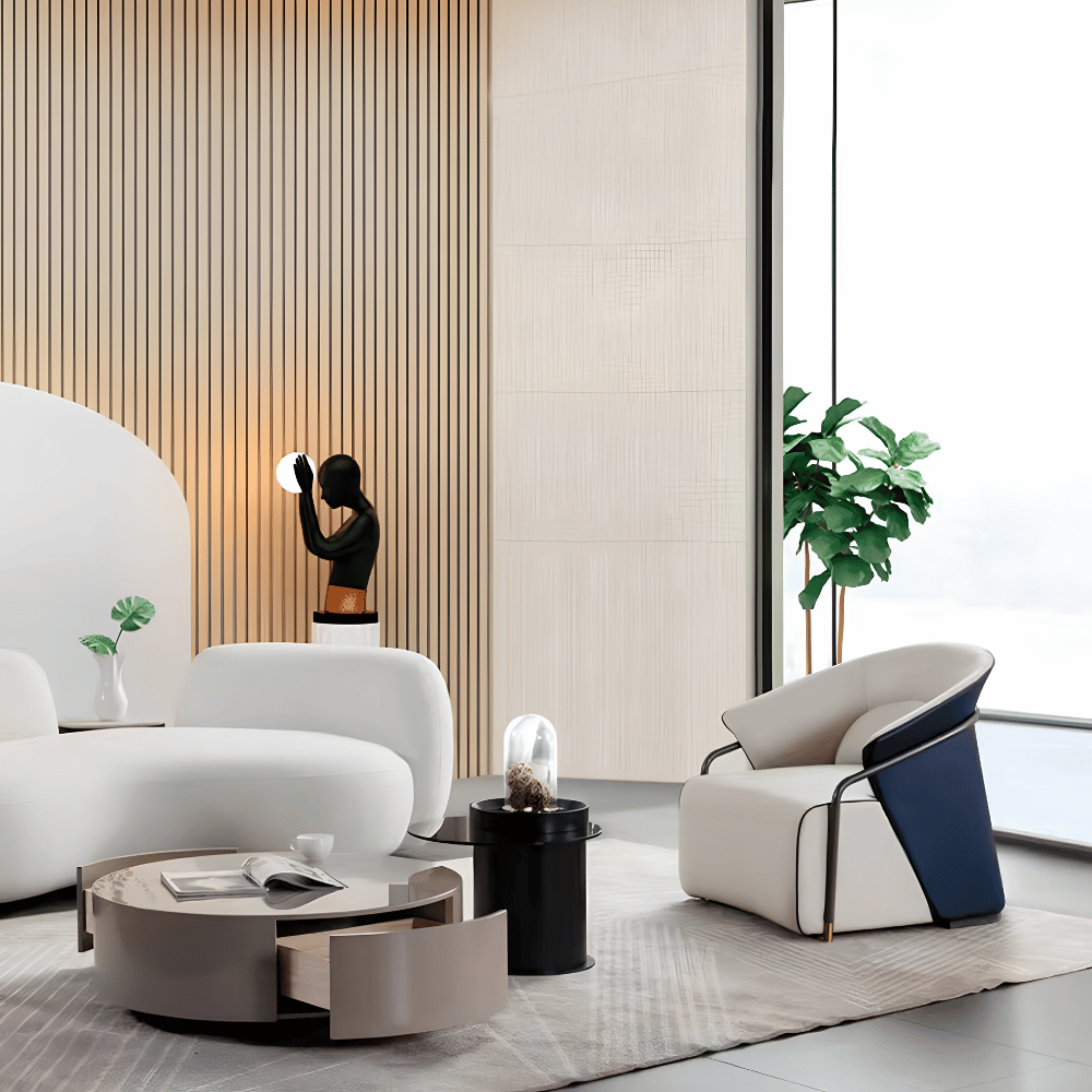 Empire Luxury Leather Lounge Armchair