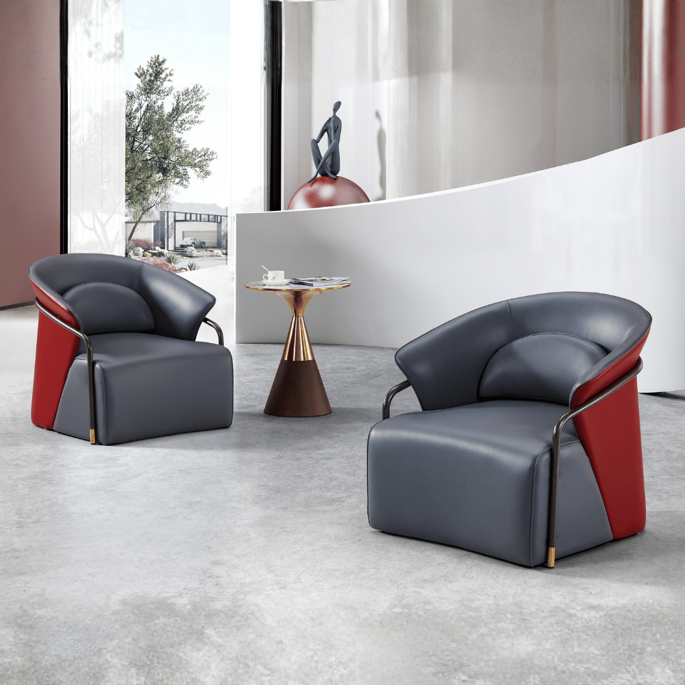 Empire Luxury Leather Lounge Armchair