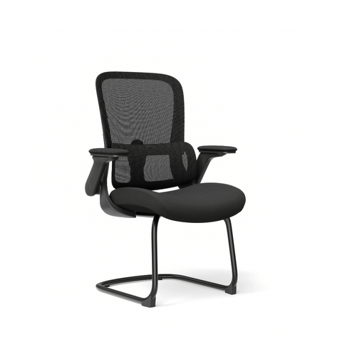 Ergo-V Mid Back Flip Armrest Conference Meeting Cantilever Chair